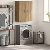 Image de Vidaxl Meuble Mural Avec ÃtagÃ¨re Avec Stockage Avec Porte ChÃªne Artisanal 69,5 X 34 X 90 Cm
