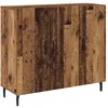Image de vidaXL Buffet avec stockage avec porte Marron 90 x 34 x 80 cm Bois d'ingÃ©nierie