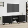 Image de Vidaxl Meuble Tv Avec ÃtagÃ¨re Avec Stockage Avec Porte 150 X 30 X 50 Cm Bois D'ingÃ©nierie