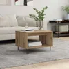 Image de Vidaxl Table Basse ChÃªne Artisanal 60 X 50 X 40 Cm Bois D'ingÃ©nierie