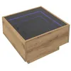 Image de vidaXL Table basse chÃªne artisanal 50 x 50 x 30 cm Bois d'ingÃ©nierie