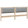 Image de vidaXL TÃªte de lit Autre Marron 200 cm Bois massif en pin