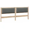 Image de vidaXL TÃªte de lit Autre Marron 180 cm Bois massif en pin