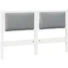 Image de vidaXL TÃªte de lit Autre Blanc 160 cm Bois massif en pin