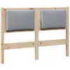 Image de vidaXL TÃªte de lit Autre Marron 120 cm Bois massif en pin