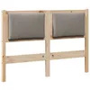 Image de vidaXL TÃªte de lit Autre Marron 120 cm Bois massif en pin