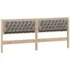Image de vidaXL TÃªte de lit Autre Marron et taupe 200 cm Bois massif en pin