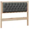 Image de vidaXL TÃªte de lit marron et gris foncÃ© 100 cm Bois massif en pin