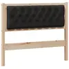 Image de vidaXL TÃªte de lit Autre Marron et noir 100 cm Bois massif en pin