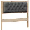 Image de vidaXL TÃªte de lit Autre marron et gris foncÃ© 90 cm Bois massif en pin