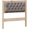 Image de vidaXL TÃªte de lit Autre Marron et taupe 75 cm Bois massif en pin