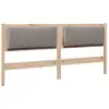 Image de vidaXL TÃªte de lit capitonnÃ©e avec tÃªte de lit Marron 180 cm