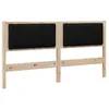 Image de vidaXL TÃªte de lit capitonnÃ©e avec tÃªte de lit Marron 160 cm