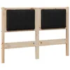 Image de vidaXL TÃªte de lit capitonnÃ©e avec tÃªte de lit Marron 120 cm