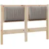 Image de vidaXL TÃªte de lit capitonnÃ©e avec tÃªte de lit Marron 120 cm
