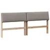 Image de vidaXL TÃªte de lit capitonnÃ©e Taupe 200 cm Pin massif