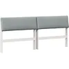 Image de vidaXL TÃªte de lit capitonnÃ©e Gris clair 200 cm Pin massif