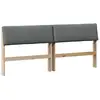 Image de vidaXL TÃªte de lit capitonnÃ©e Gris foncÃ© 180 cm Pin massif