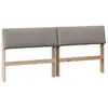 Image de vidaXL TÃªte de lit capitonnÃ©e Taupe 180 cm Pin massif