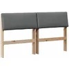 Image de vidaXL TÃªte de lit capitonnÃ©e Gris foncÃ© 160 cm Pin massif