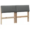 Image de vidaXL TÃªte de lit capitonnÃ©e Gris foncÃ© 135 cm Pin massif