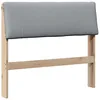 Image de vidaXL TÃªte de lit capitonnÃ©e Gris clair 100 cm Pin massif