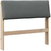 Image de vidaXL TÃªte de lit capitonnÃ©e Gris foncÃ© 100 cm Pin massif