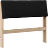 Image de vidaXL TÃªte de lit capitonnÃ©e Noir 100 cm Pin massif