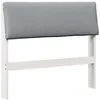 Image de vidaXL TÃªte de lit capitonnÃ©e Gris clair 100 cm Pin massif