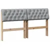 Image de vidaXL TÃªte de lit capitonnÃ©e Gris clair 160 cm Pin massif