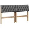 Image de vidaXL TÃªte de lit capitonnÃ©e Gris foncÃ© 135 cm Pin massif