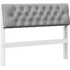 Image de vidaXL TÃªte de lit capitonnÃ©e Gris clair 100 cm Pin massif