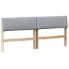 Image de vidaXL TÃªte de lit capitonnÃ©e Gris clair 180 cm Pin massif