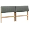Image de vidaXL TÃªte de lit capitonnÃ©e Gris foncÃ© 160 cm Pin massif
