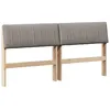 Image de vidaXL TÃªte de lit capitonnÃ©e Taupe 160 cm Pin massif