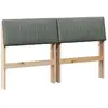 Image de vidaXL TÃªte de lit capitonnÃ©e Gris foncÃ© 135 cm Pin massif