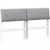 Image de vidaXL TÃªte de lit capitonnÃ©e Gris clair 135 cm Pin massif