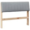 Image de vidaXL TÃªte de lit capitonnÃ©e Gris clair 100 cm Pin massif