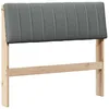 Image de vidaXL TÃªte de lit capitonnÃ©e Gris foncÃ© 90 cm Pin massif