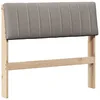 Image de vidaXL TÃªte de lit capitonnÃ©e Taupe 90 cm Pin massif