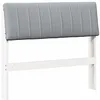 Image de vidaXL TÃªte de lit capitonnÃ©e Gris clair 90 cm Pin massif