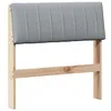 Image de vidaXL TÃªte de lit capitonnÃ©e Gris clair 75 cm Pin massif
