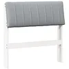 Image de vidaXL TÃªte de lit capitonnÃ©e Gris clair 75 cm Pin massif