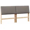 Image de vidaXL TÃªte de lit capitonnÃ©e Taupe 200 cm Pin massif