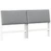 Image de vidaXL TÃªte de lit capitonnÃ©e Gris clair 200 cm Pin massif