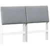 Image de vidaXL TÃªte de lit capitonnÃ©e Gris clair 150 cm Pin massif