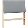 Image de vidaXL TÃªte de lit capitonnÃ©e Gris clair 100 cm Pin massif