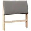 Image de vidaXL TÃªte de lit capitonnÃ©e Taupe 100 cm Pin massif
