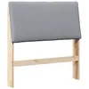 Image de vidaXL TÃªte de lit capitonnÃ©e Gris clair 90 cm Pin massif
