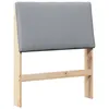 Image de vidaXL TÃªte de lit capitonnÃ©e Gris clair 80 cm Pin massif